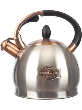 Grace Stainless Steel Tea Kettle Handle Tea Kettle-3 Quart Tea Kettles Stovetop